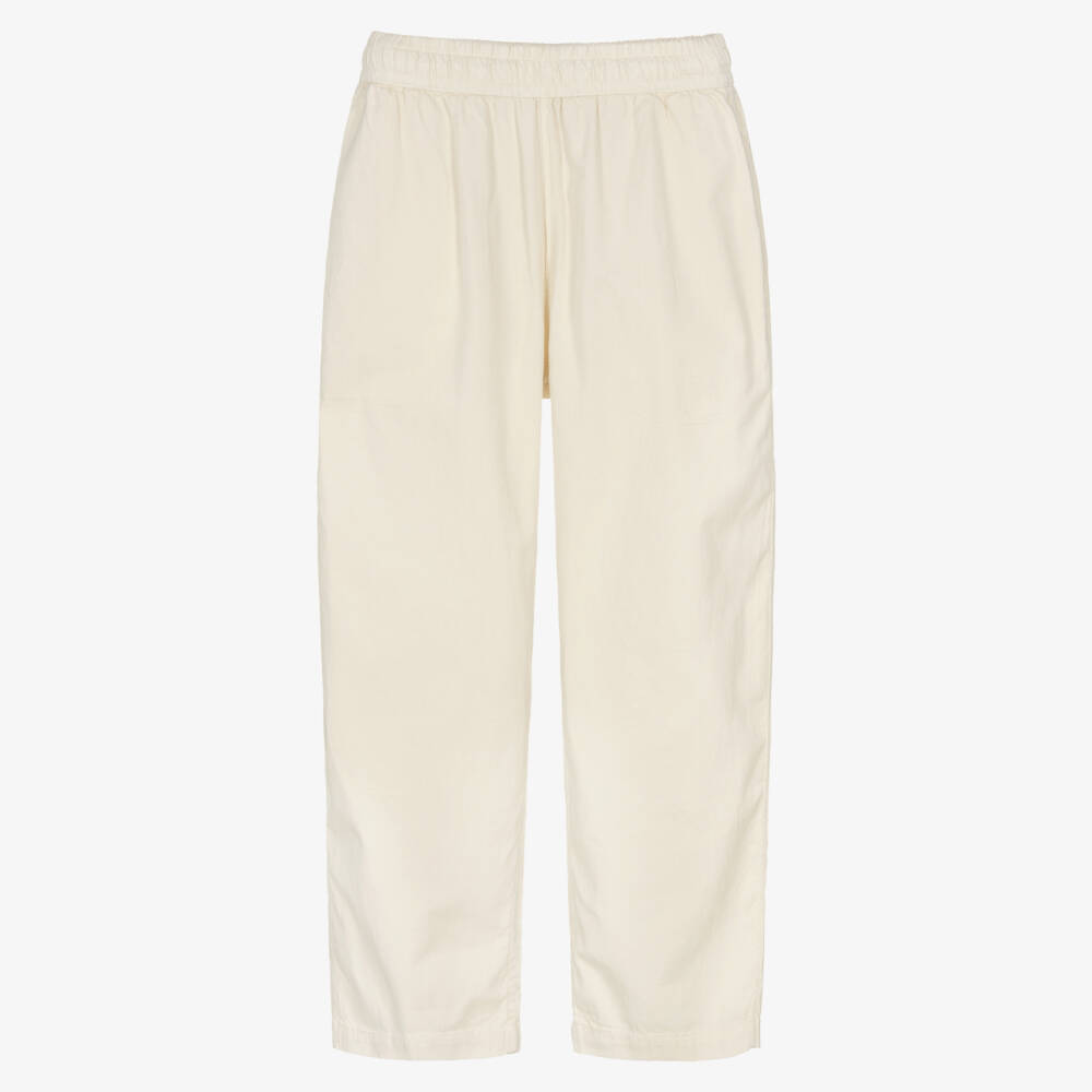 Molo-Boys Ivory Cotton Twill Trousers | Childrensalon Outlet