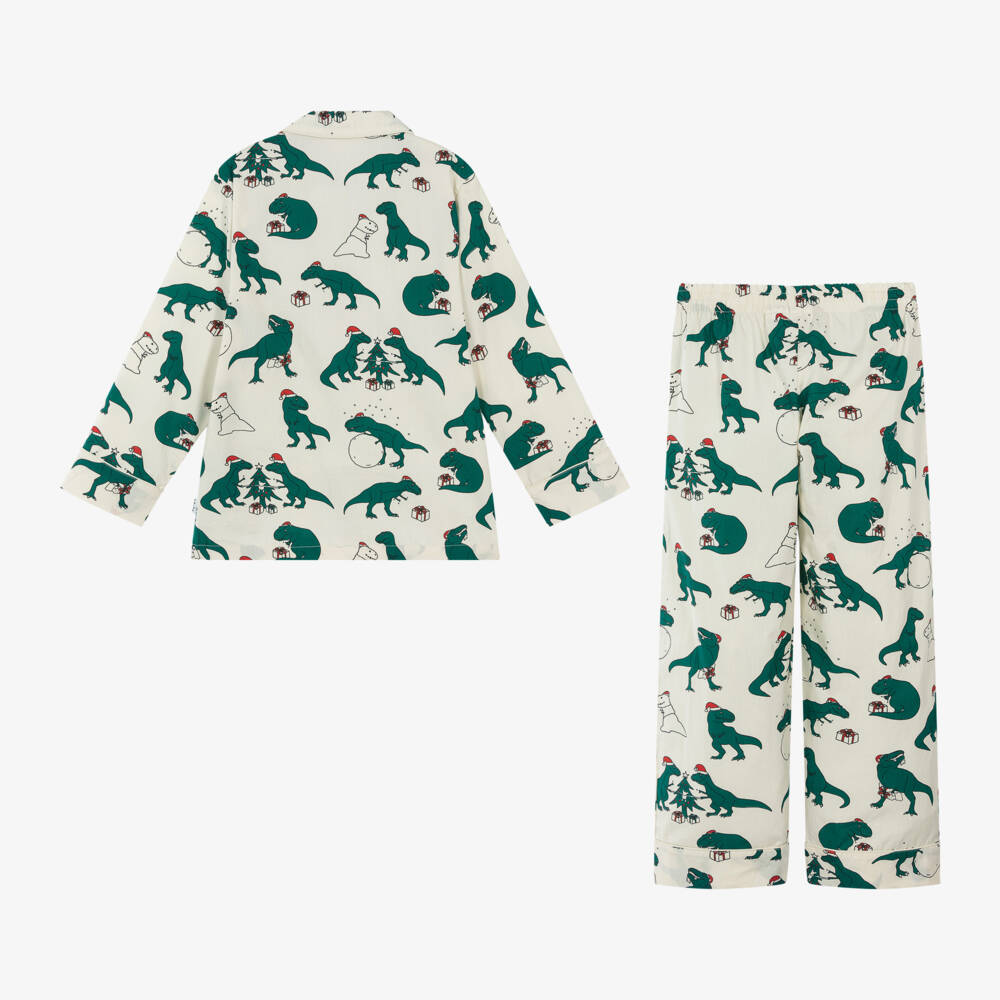 Molo-Boys Ivory Dinosaur Pyjamas | Childrensalon Outlet