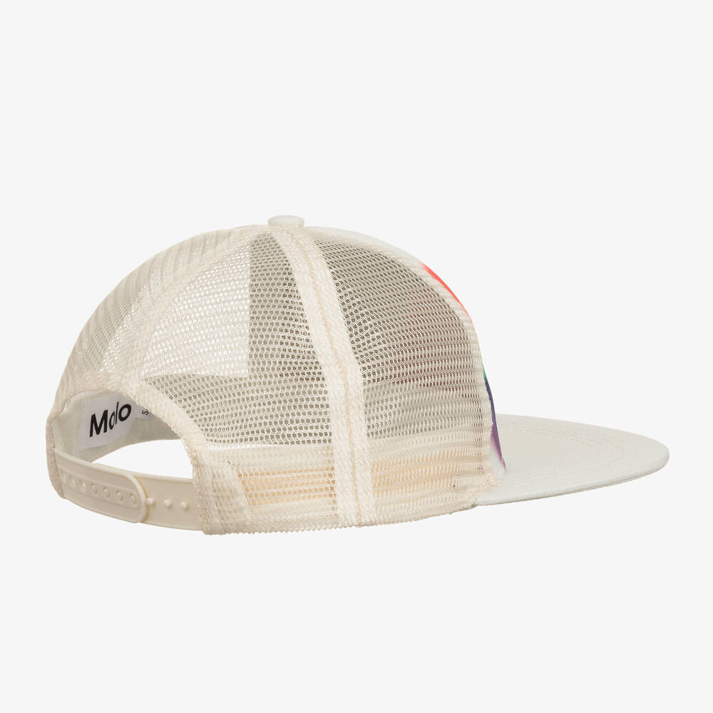 Molo-Boys Ivory Rainbow Baseball Cap | Childrensalon Outlet