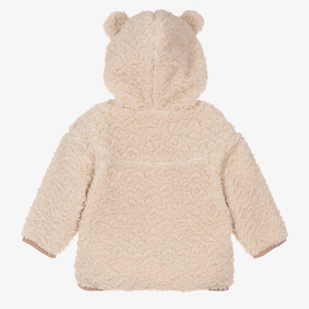 Molo-Boys Ivory Sherpa Cozy Jacket | Childrensalon Outlet