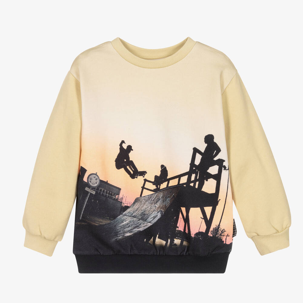 Molo - Khakigrünes Skateboard-Sweatshirt | Childrensalon