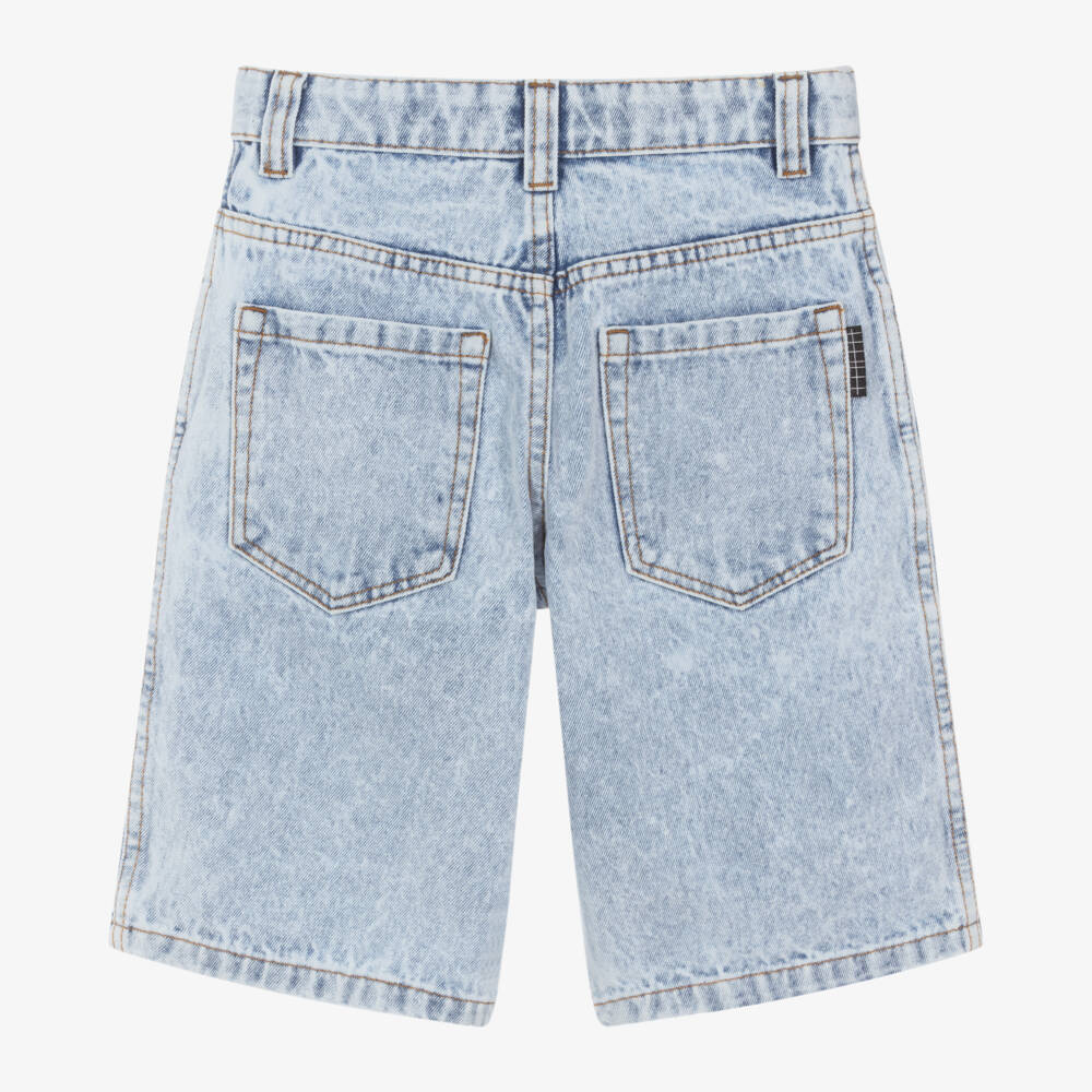 Molo-Boys Light Blue Denim Shorts | Childrensalon Outlet