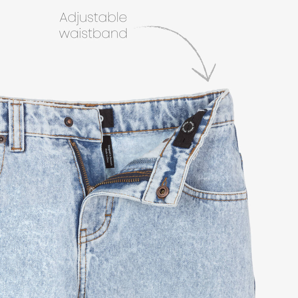 Molo-Boys Light Blue Denim Shorts | Childrensalon Outlet