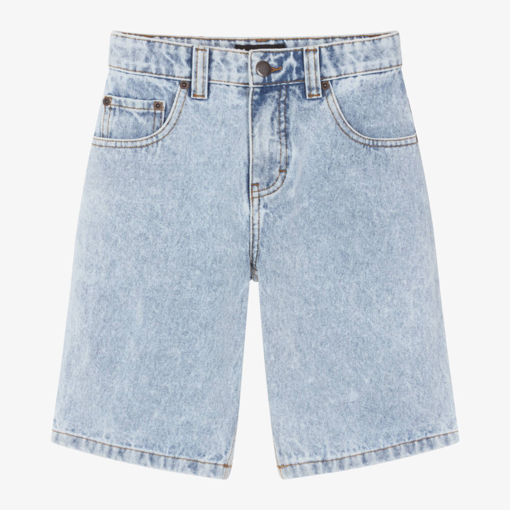 Molo-Boys Light Blue Denim Shorts | Childrensalon Outlet