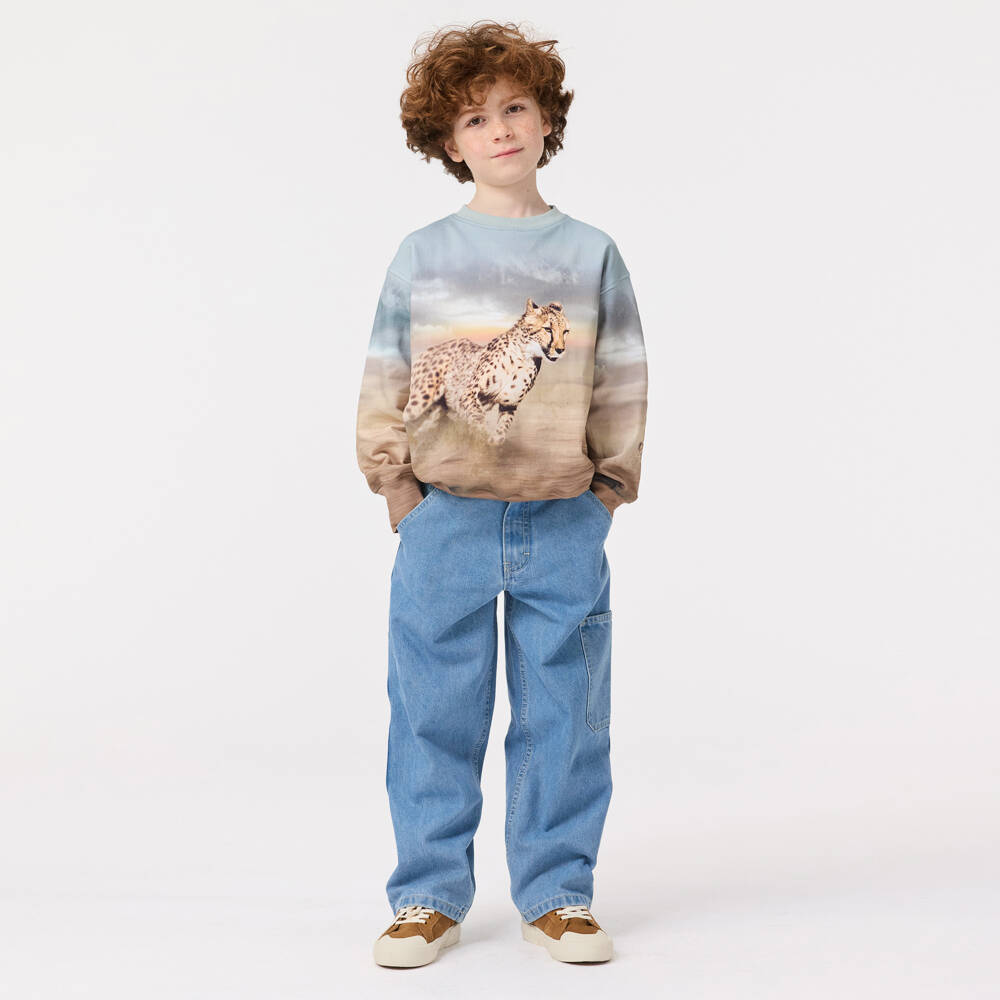 Molo-Boys Light Blue Easy Fit Jeans | Childrensalon Outlet