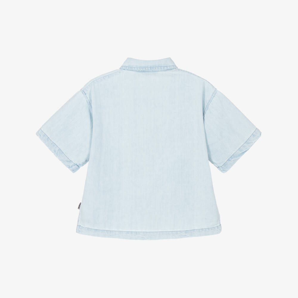 Molo-Голубая джинсовая рубашка | Childrensalon Outlet