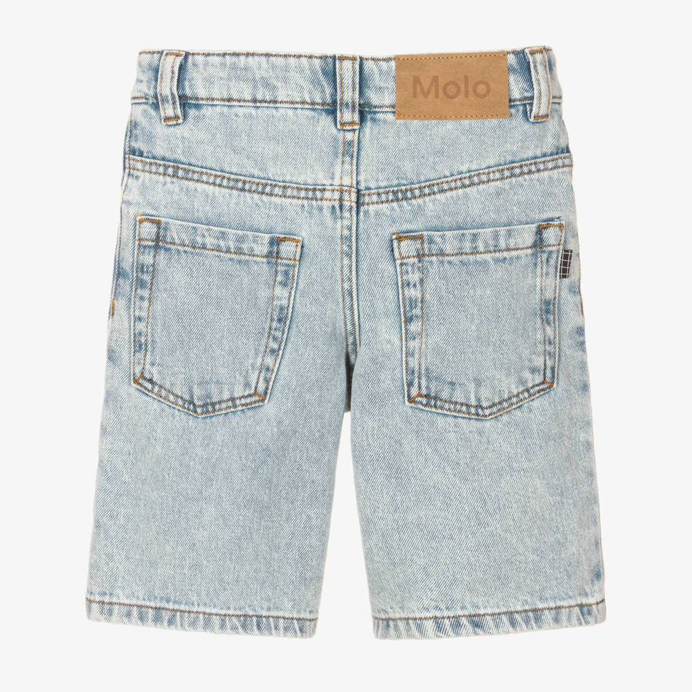 Molo-Boys Light Wash Denim Bermudas | Childrensalon Outlet