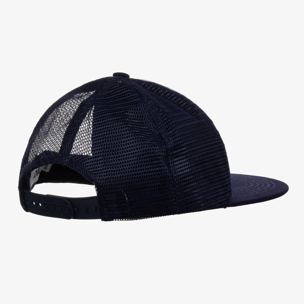 Molo-Boys Navy Blue Coral Reef Hat | Childrensalon Outlet
