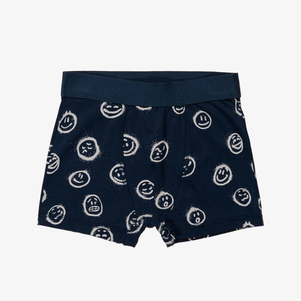 Molo-Комплект синих боксеров с эмодзи для мальчиков | Childrensalon Outlet