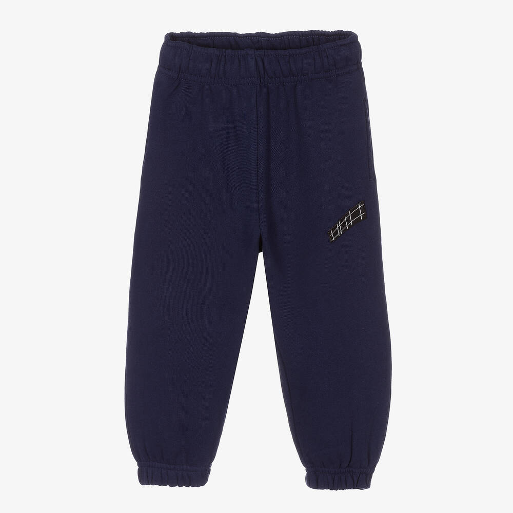 Molo-Boys Navy Blue Cotton Joggers | Childrensalon Outlet