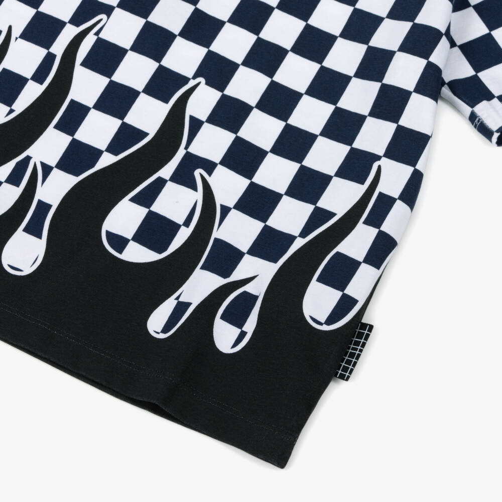 Molo-Футболка из хлопка в синюю клетку для мальчиков | Childrensalon Outlet