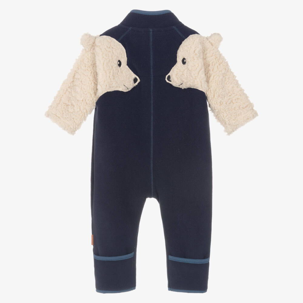Molo-Boys Navy Cozy Bear Suit | Childrensalon Outlet