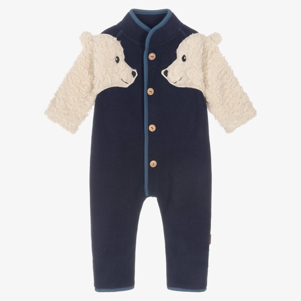 Molo-Уютный костюм медвежонка синий для мальчиков | Childrensalon Outlet
