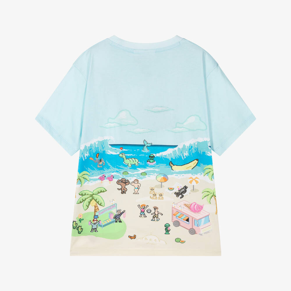 Molo-Boys Ocean Breeze Organic Tee | Childrensalon Outlet