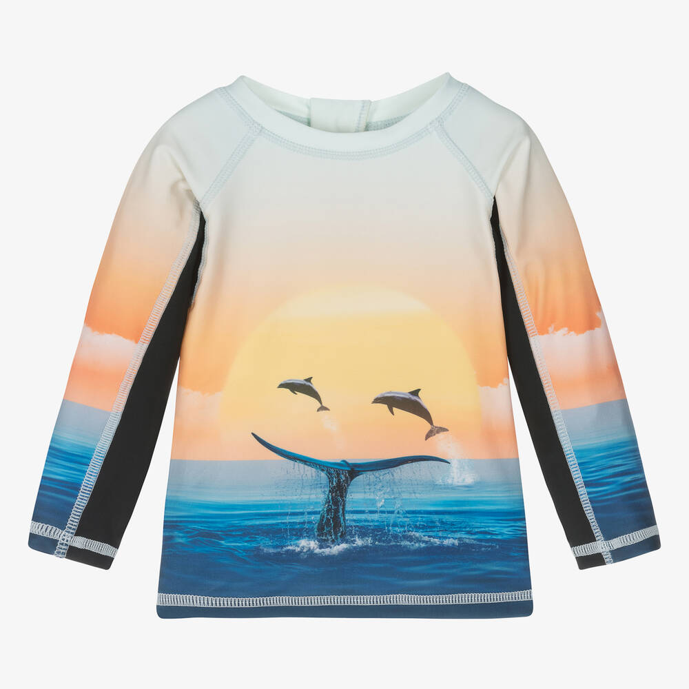 Molo-Boys Ocean Sunset Sun Protective Top (UPF50+) | Childrensalon Outlet