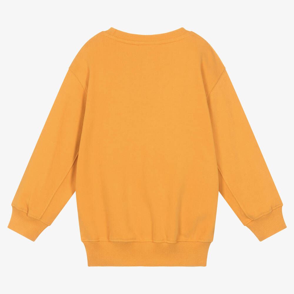 Molo-Boys Orange Organic Cotton Sweatshirt | Childrensalon Outlet