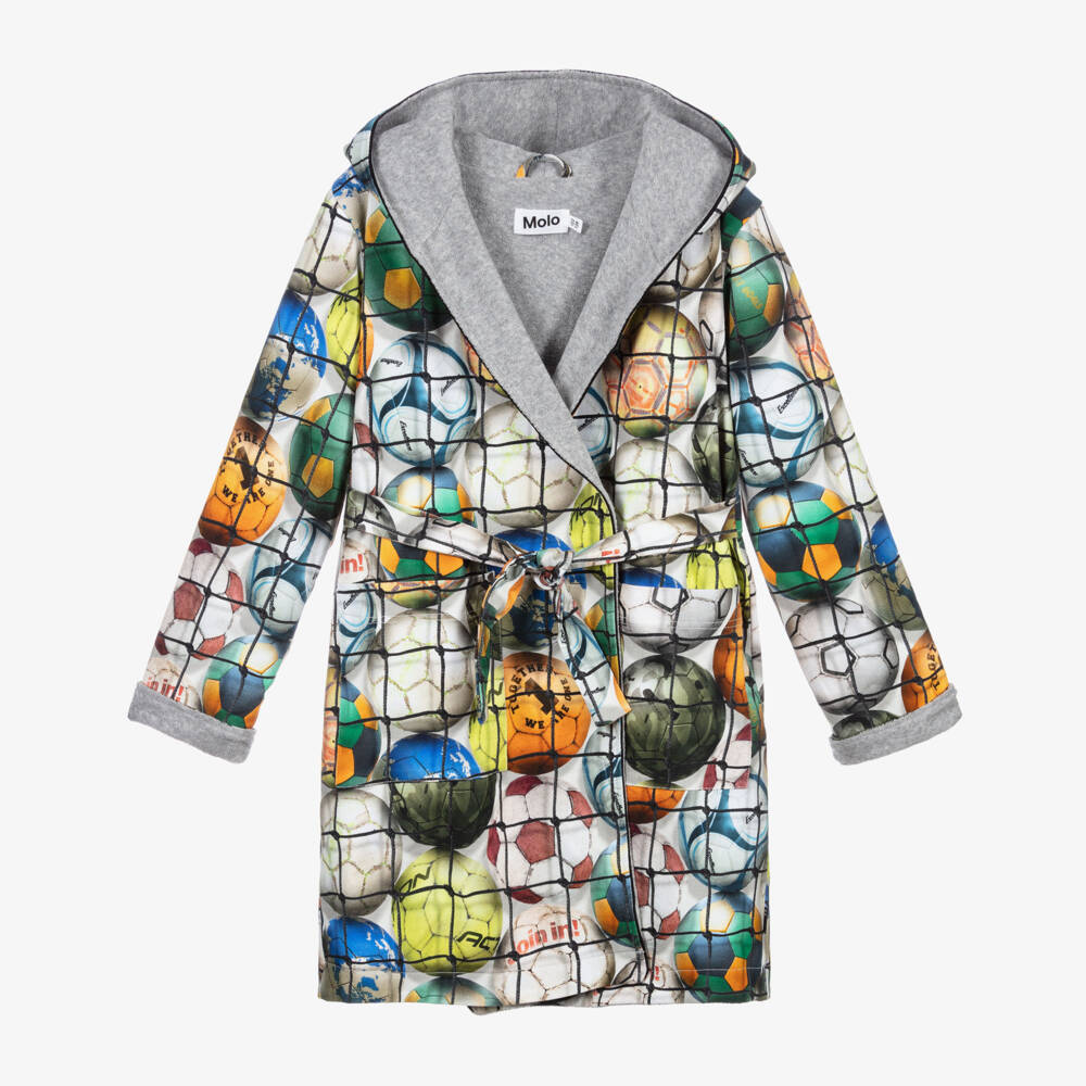 Molo-Boys Organic Cotton Bathrobe | Childrensalon Outlet