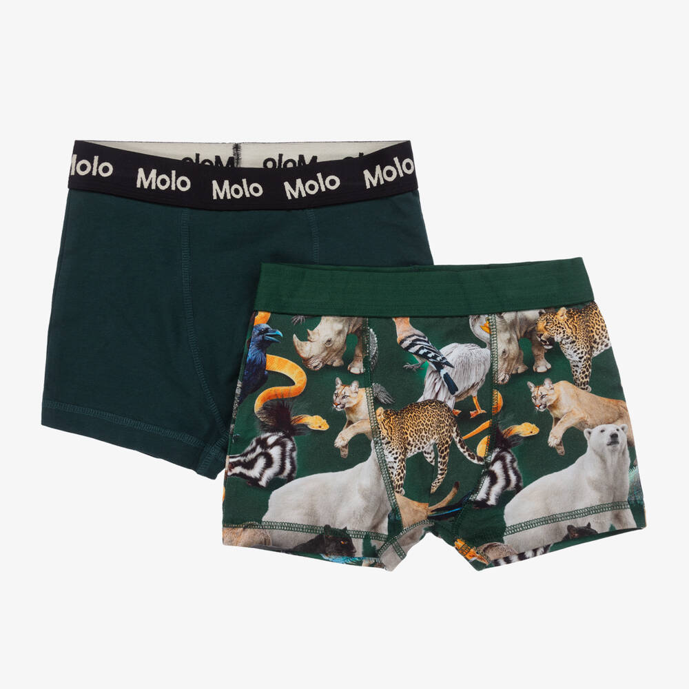 Molo-Boys Organic Cotton Boxer Shorts Duo | Childrensalon Outlet