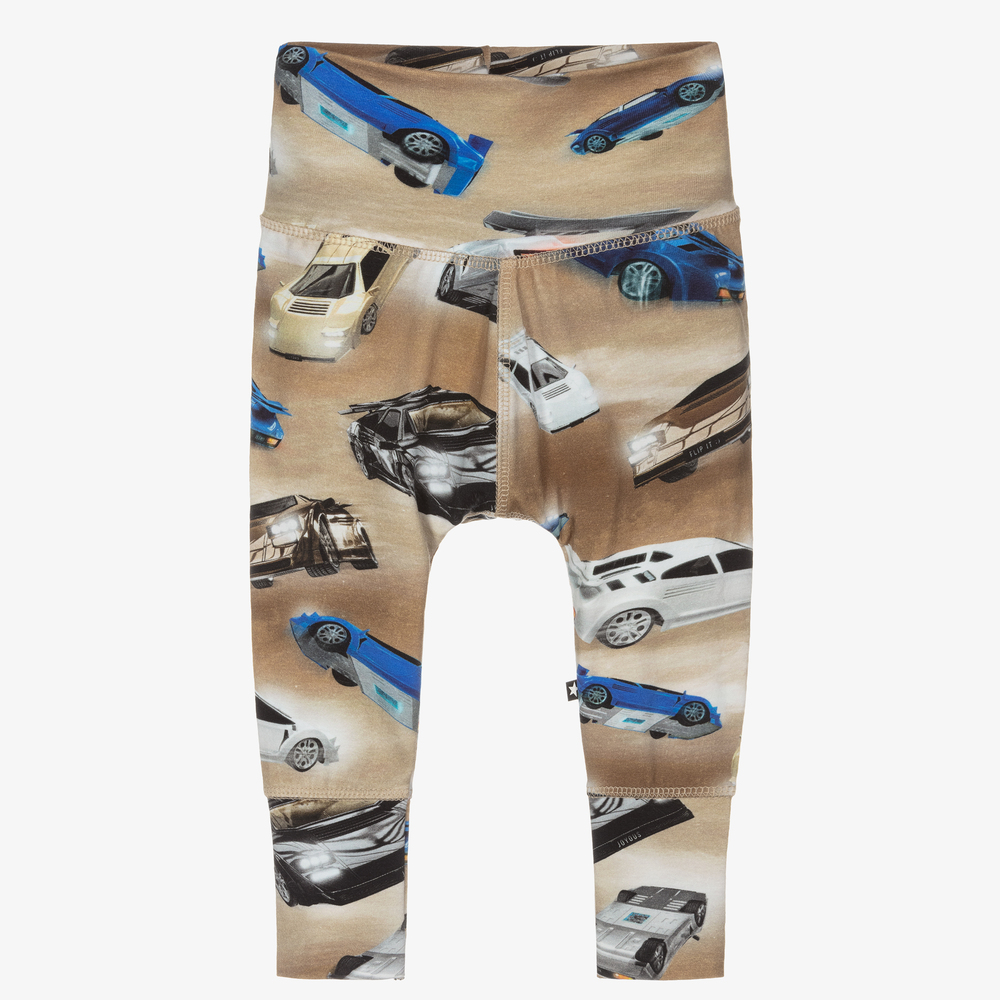 Molo-جوغرز أطفال ولادي قطن عضوي جيرسي لون بني | Childrensalon Outlet