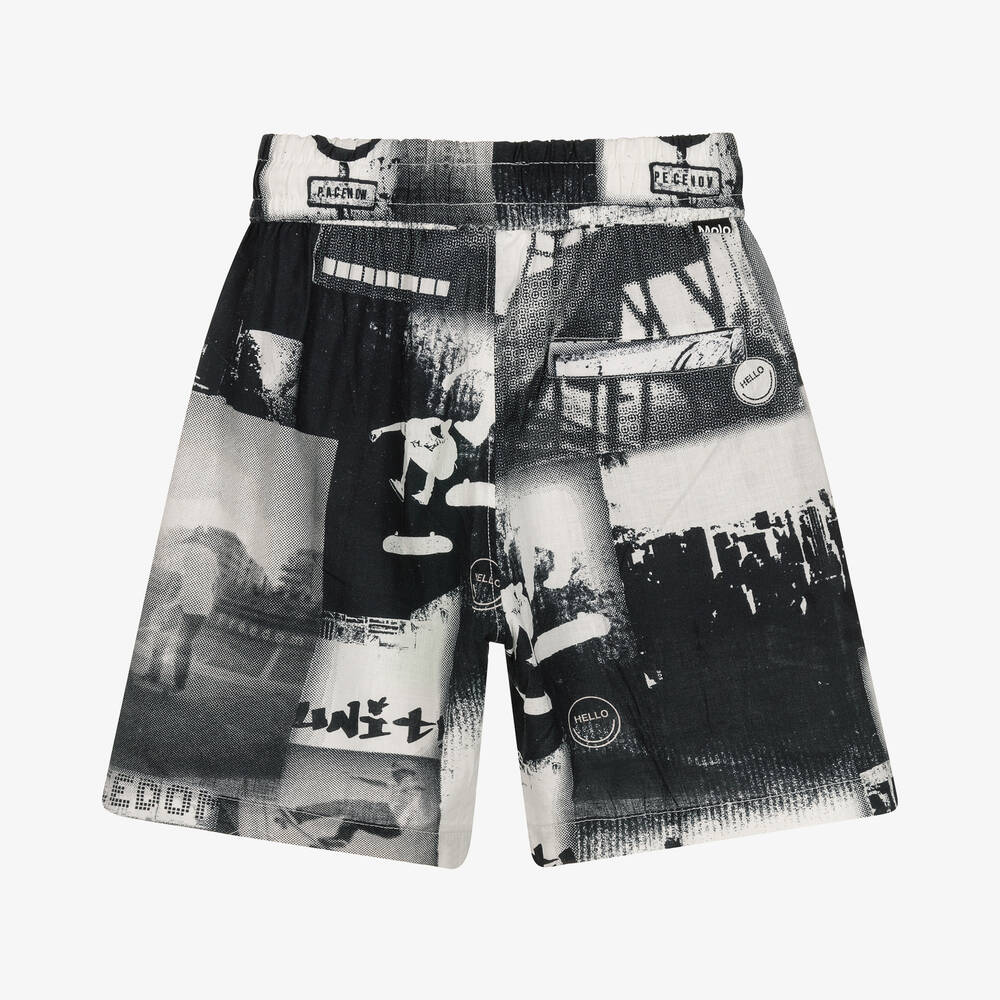 Molo-Boys Organic Cotton Skate Shorts | Childrensalon Outlet
