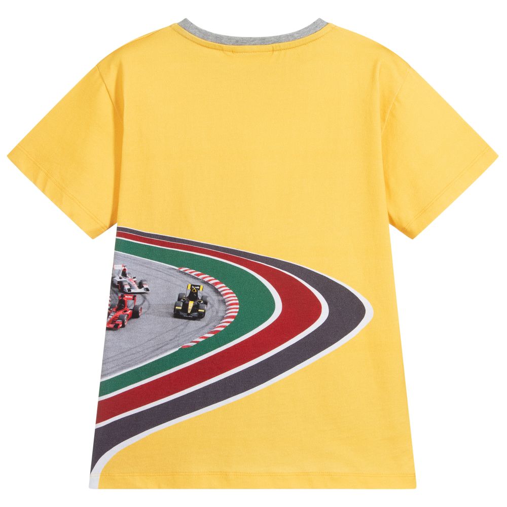 Molo-تيشيرت قطن عضوي لون أصفر للأولاد | Childrensalon Outlet