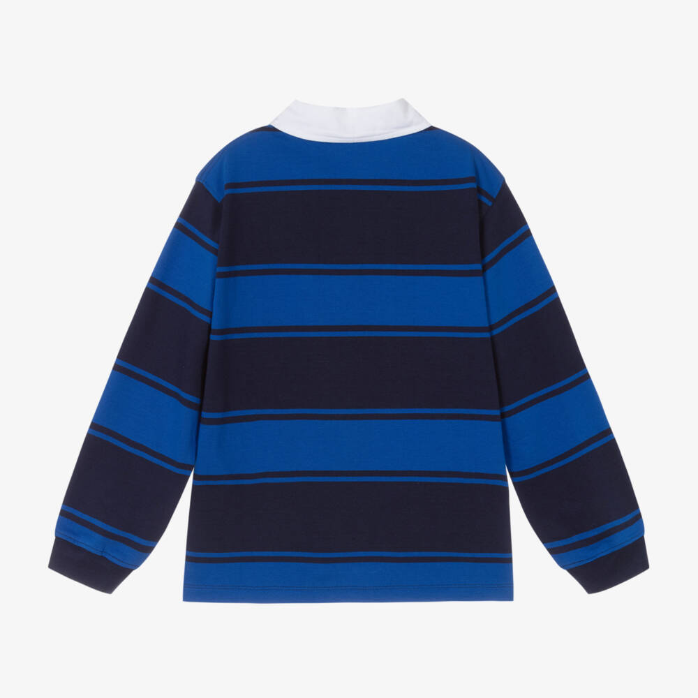 Molo-Boys Organic Striped Rugby Top | Childrensalon Outlet