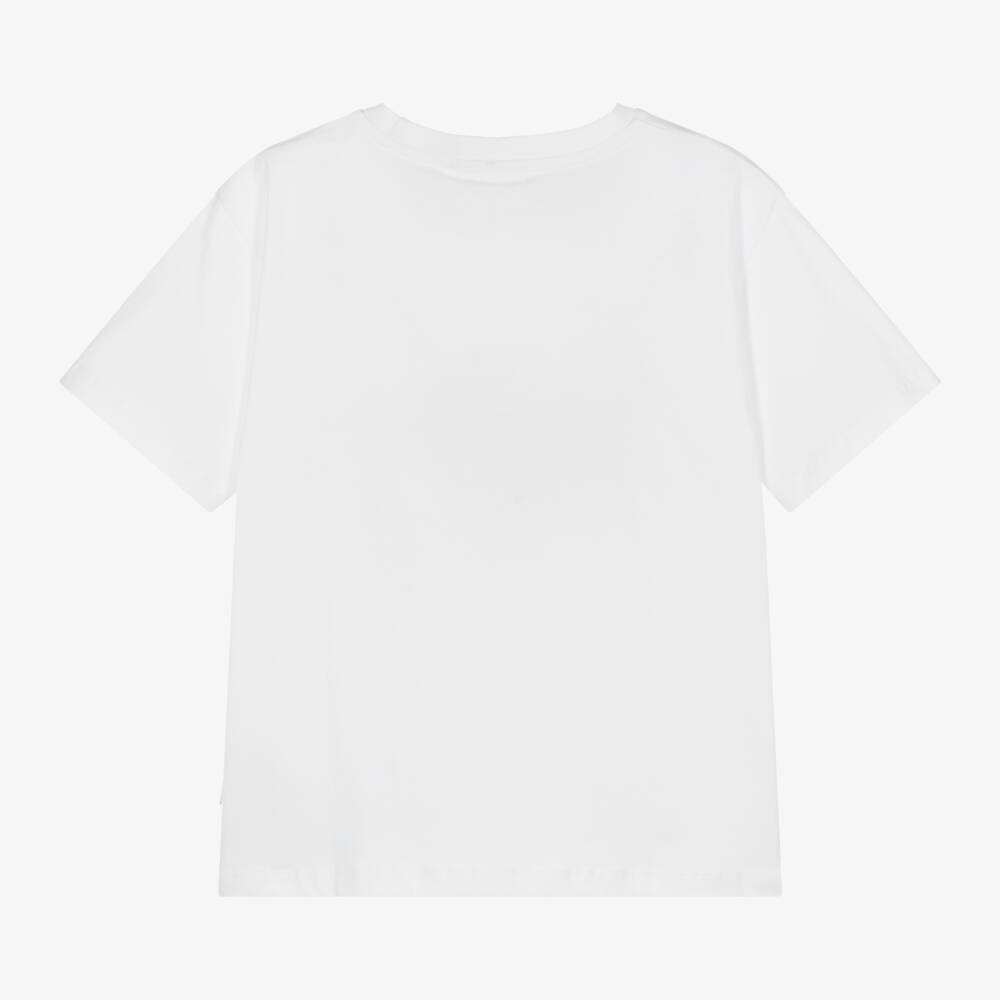 Molo-Футболка из органического хлопка белая для мальчиков | Childrensalon Outlet