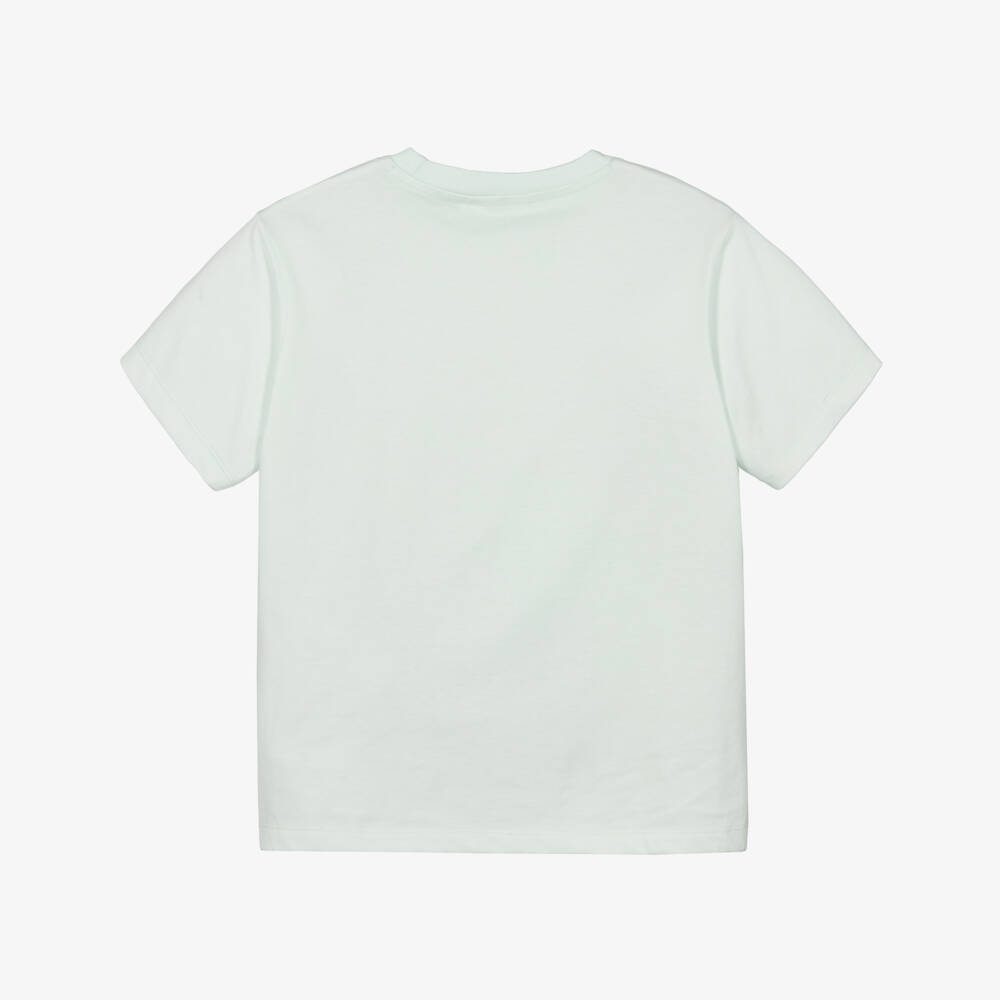 Molo-Boys Pale Green Cotton Surfboard T-Shirt | Childrensalon Outlet