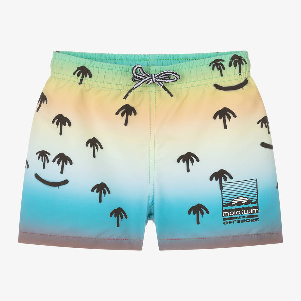 Molo-Boys Palm Tree Swim Shorts (UPF50+) | Childrensalon Outlet