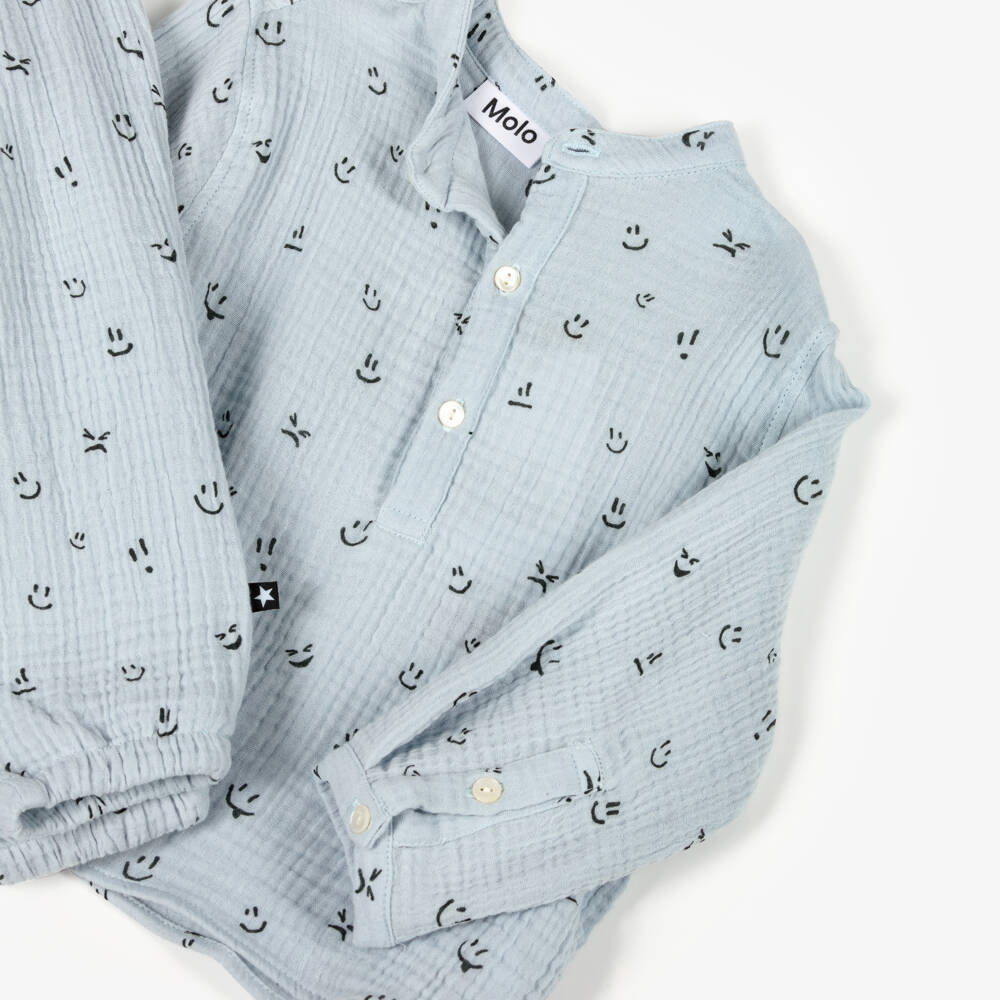 Molo-Boys Playful Blue Face Ensemble | Childrensalon Outlet