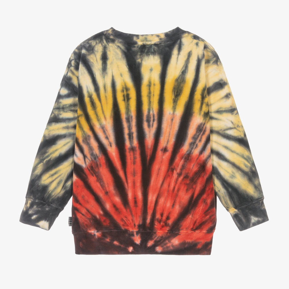 Molo-سويتشيرت قطن عضوي لون أصفر وأحمر للأولاد | Childrensalon Outlet