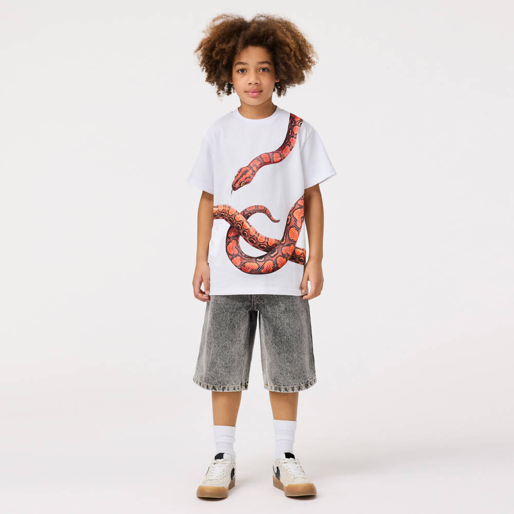 Molo-Boys Relaxed Grey Denim Shorts | Childrensalon Outlet