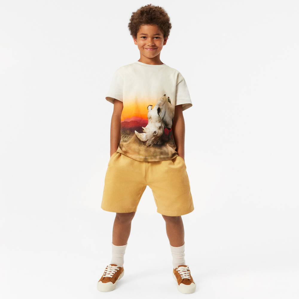 Molo-Boys Sand Organic Cotton Shorts | Childrensalon Outlet