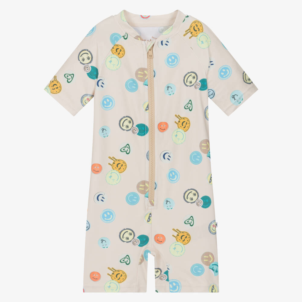 Molo-Boys Sand Smiley Sun Suit | Childrensalon Outlet