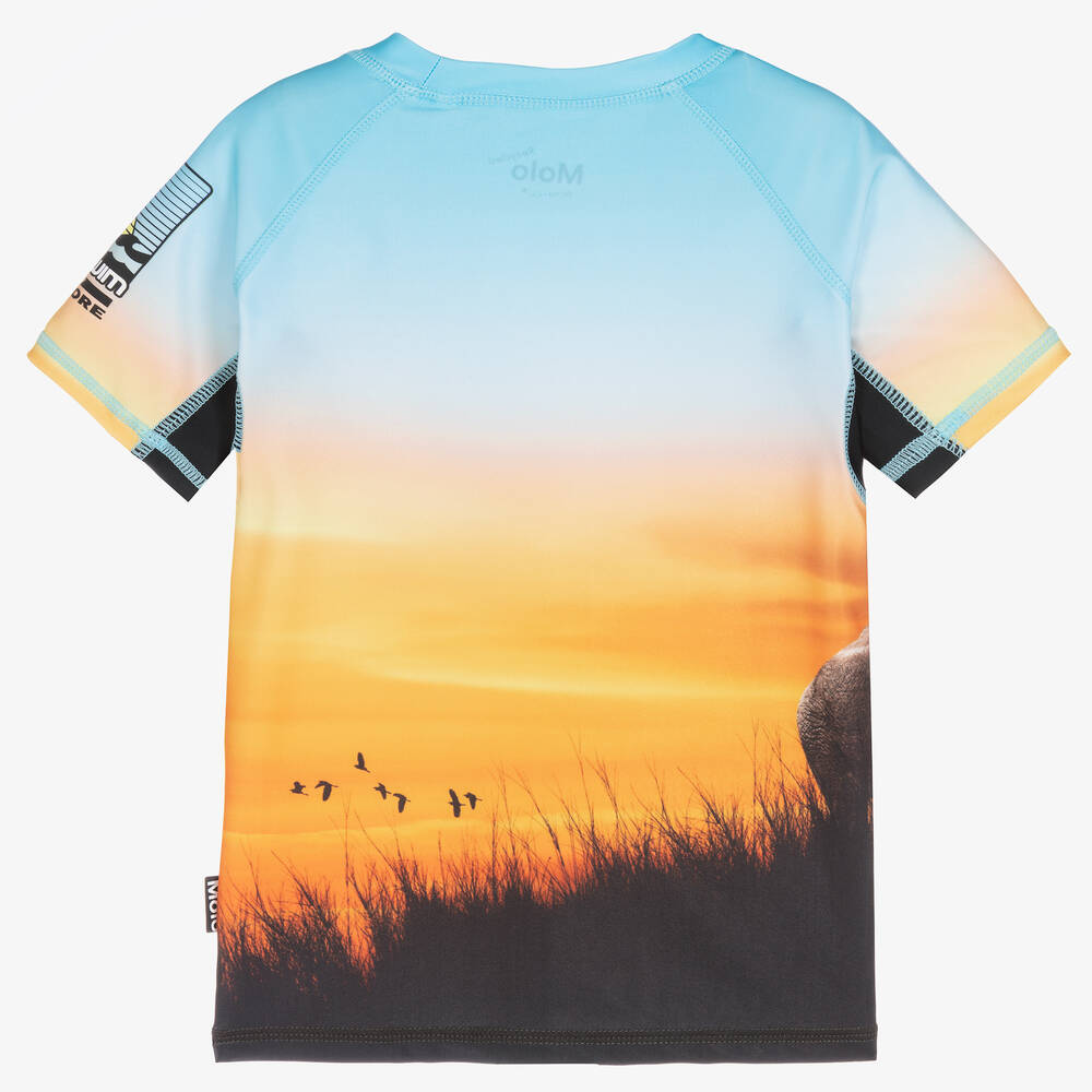 Molo-Boys Savanna Print Swim Top (UPF50+) | Childrensalon Outlet