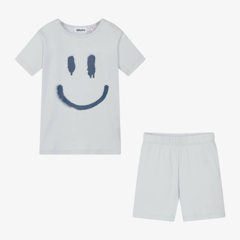 Molo-طقم نوم قطني أزرق سماوي للأولاد | Childrensalon Outlet