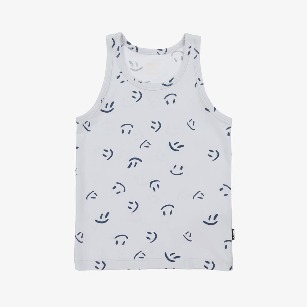 Molo-Boys Sky Blue Organic Vest Duo | Childrensalon Outlet