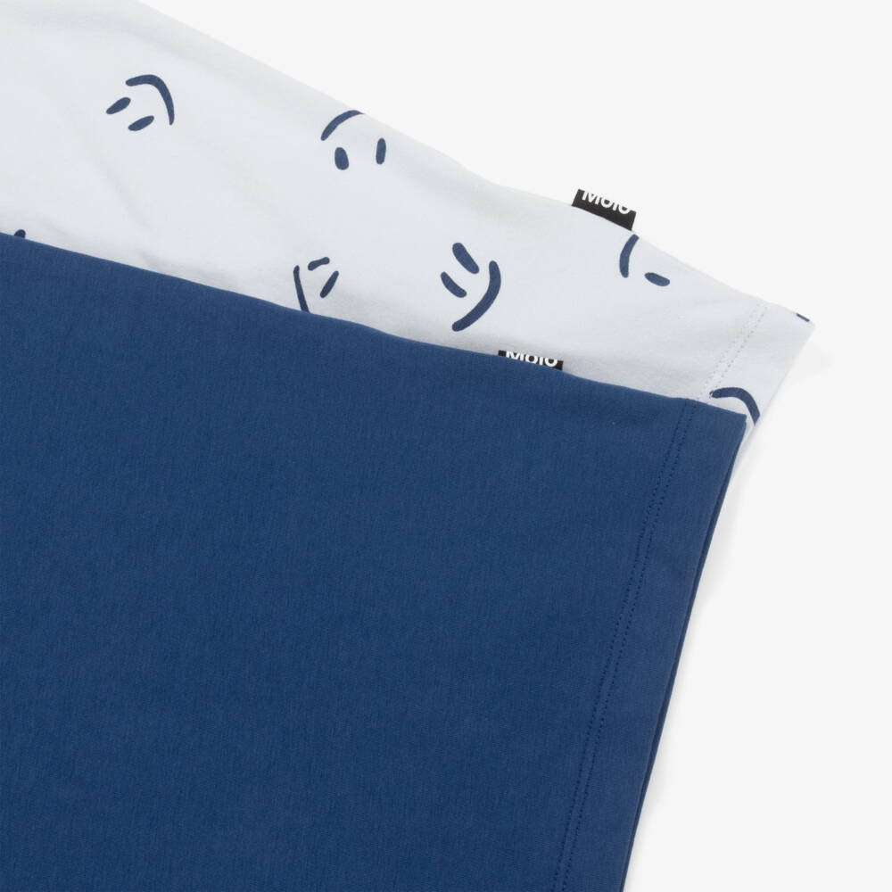 Molo-Boys Sky Blue Organic Vest Duo | Childrensalon Outlet