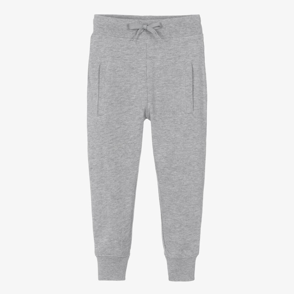 Molo-Boys Soft Grey Cotton Joggers | Childrensalon Outlet