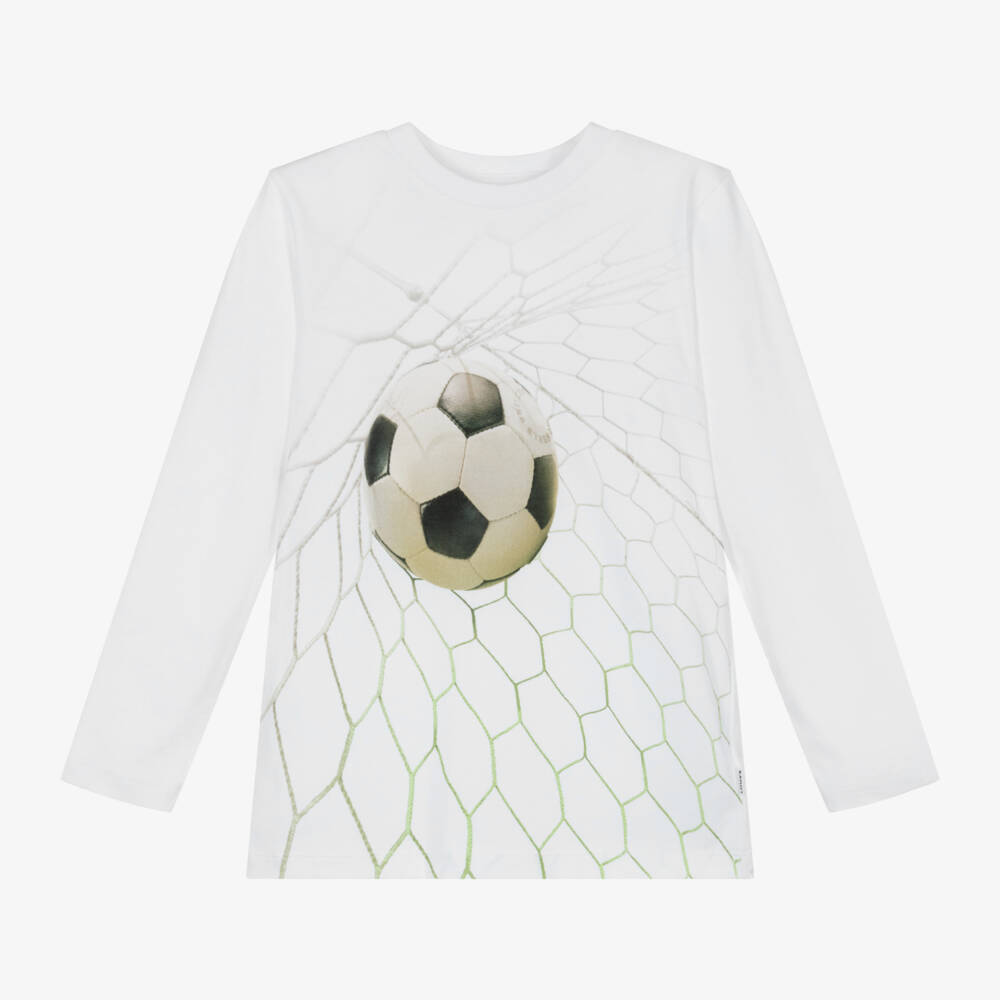 Molo-Мягкая белая футболка для мальчиков | Childrensalon Outlet