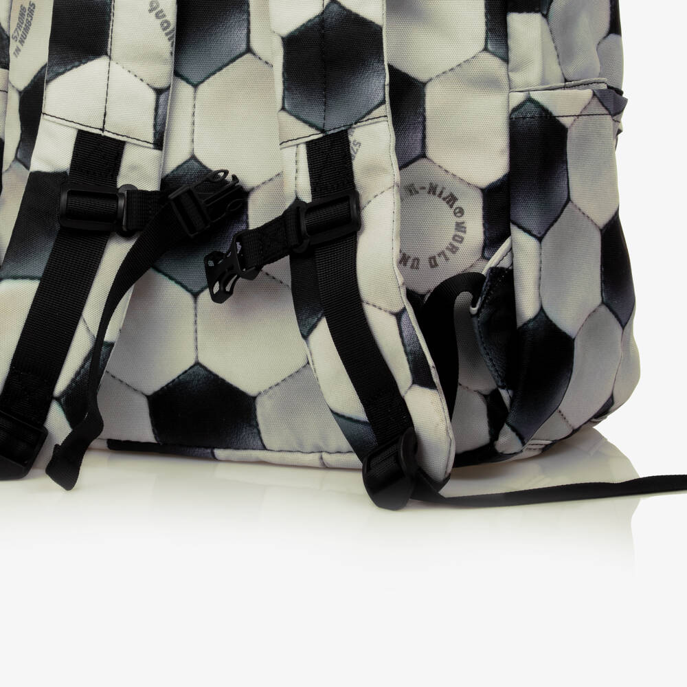 Molo-Boys Sports Motif White Backpack | Childrensalon Outlet