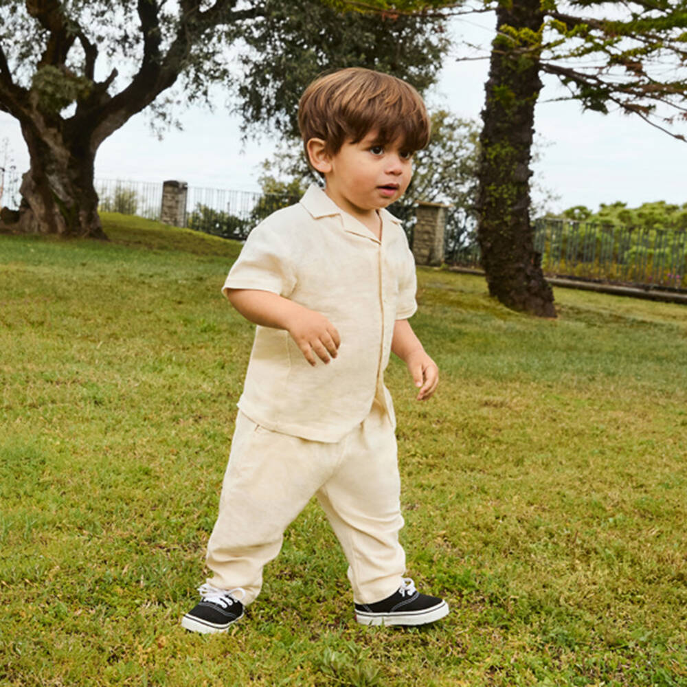 Molo-طقم صيفي من الكتان النقي للأولاد | Childrensalon Outlet