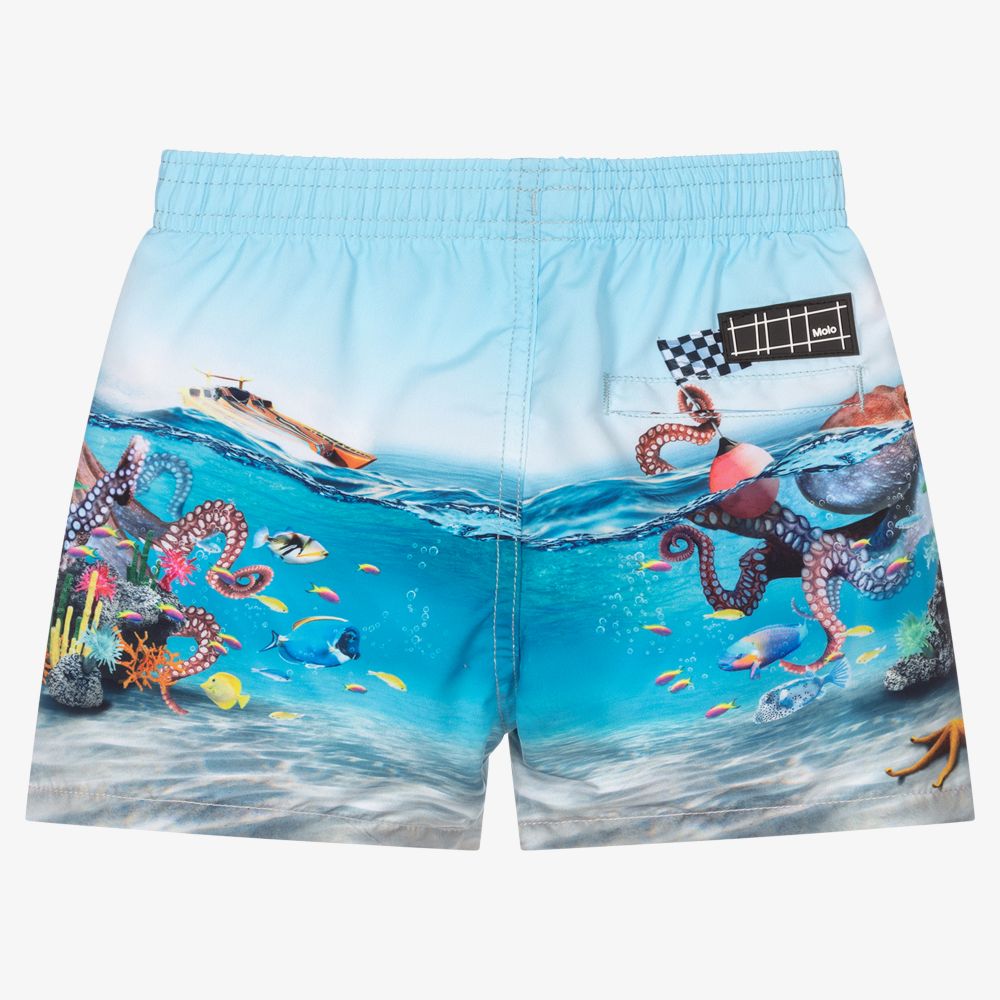 مولو-شورت سباحة لون أزرق للأولاد (UPF50+) | Childrensalon Outlet