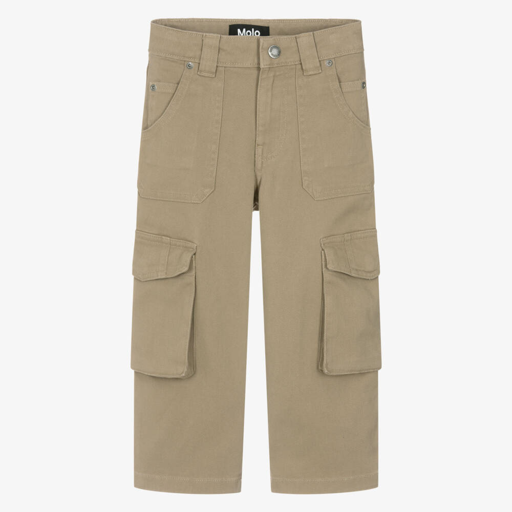 Molo-Boys Twill Cargo Trousers | Childrensalon Outlet