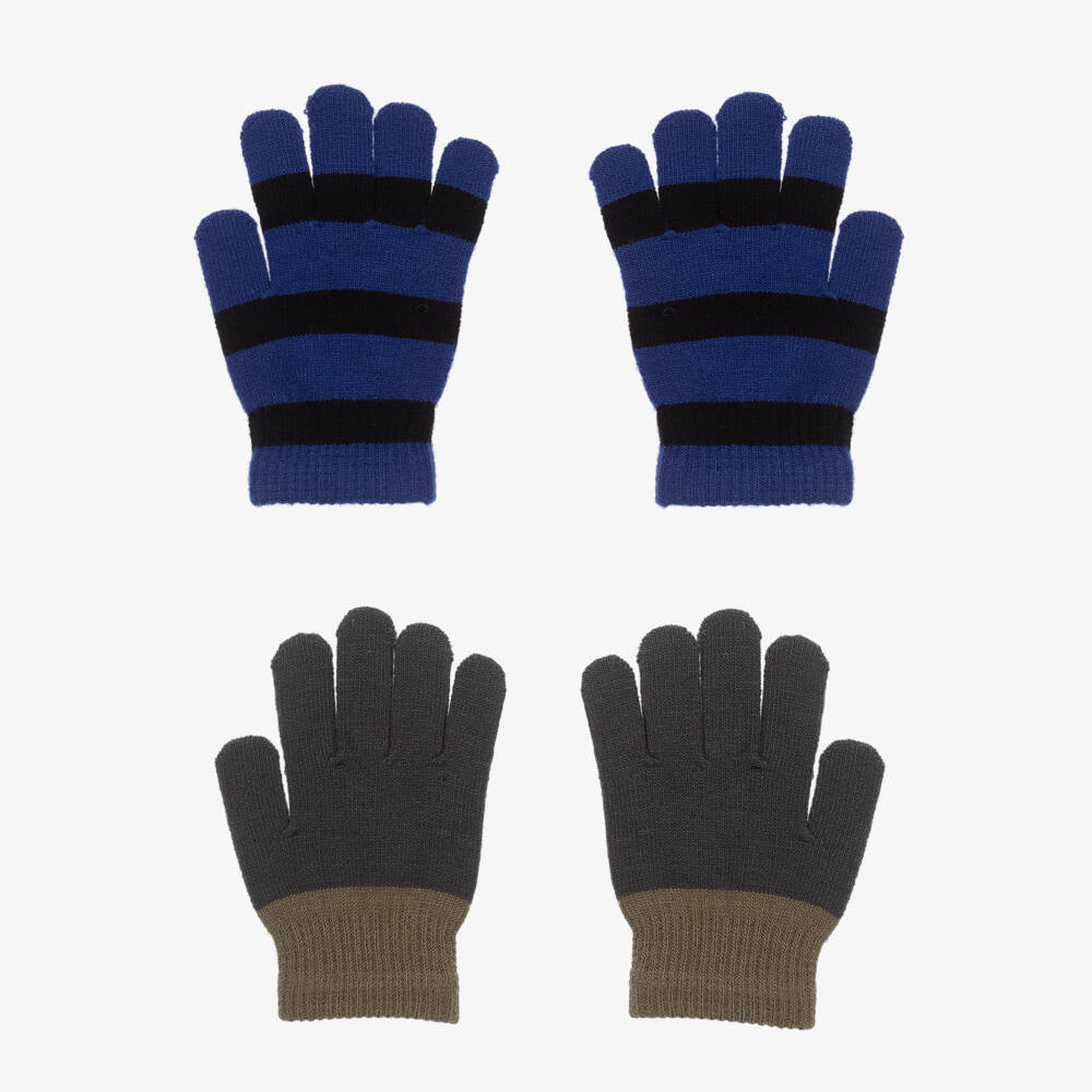 Molo-Boys Two-Pack Cozy Knit Gloves | Childrensalon Outlet