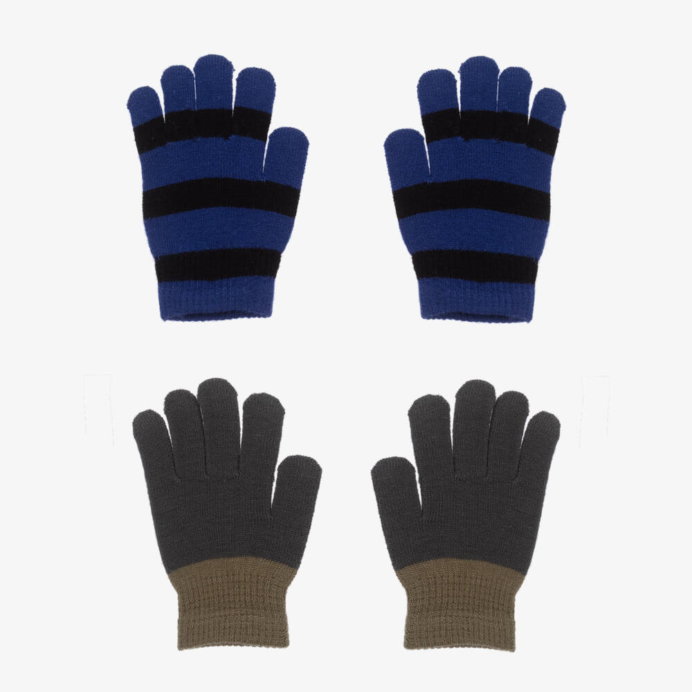 Molo-Boys Two-Pack Cozy Knit Gloves | Childrensalon Outlet