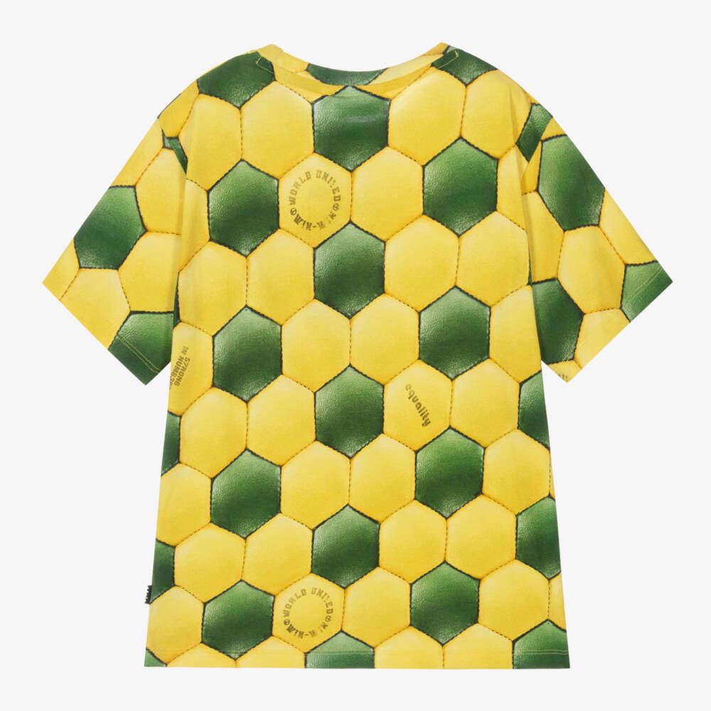 Molo-Boys Vibrant Football Tee in Organic Cotton | Childrensalon Outlet
