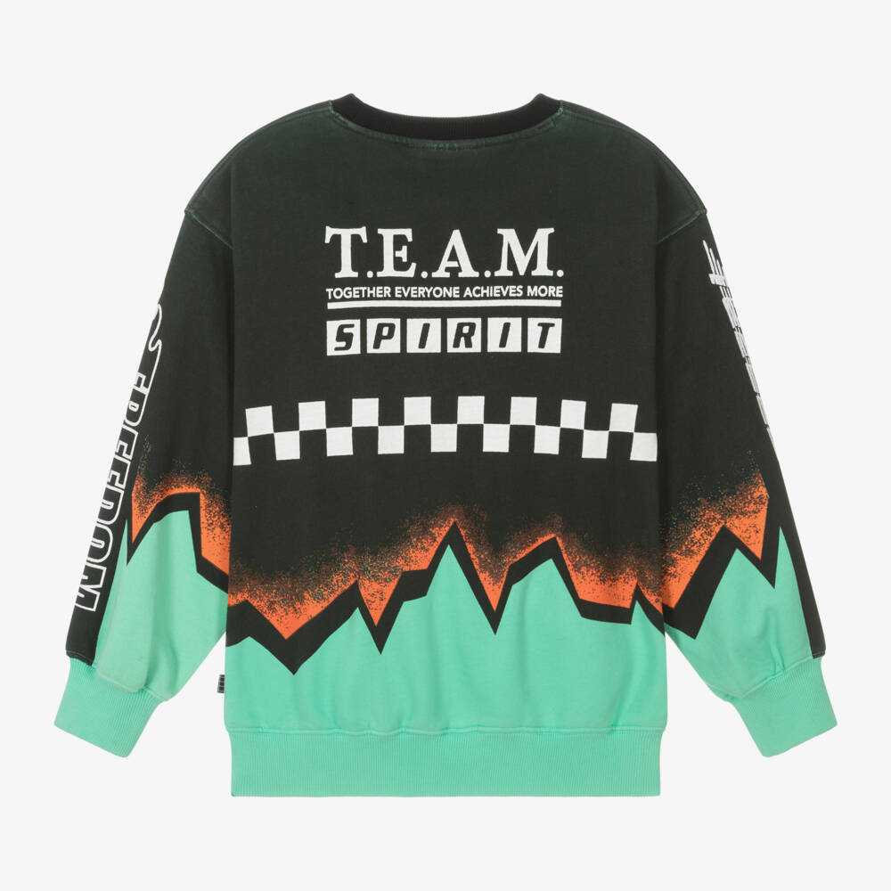 Molo-Boys Vibrant Green & Black Top | Childrensalon Outlet