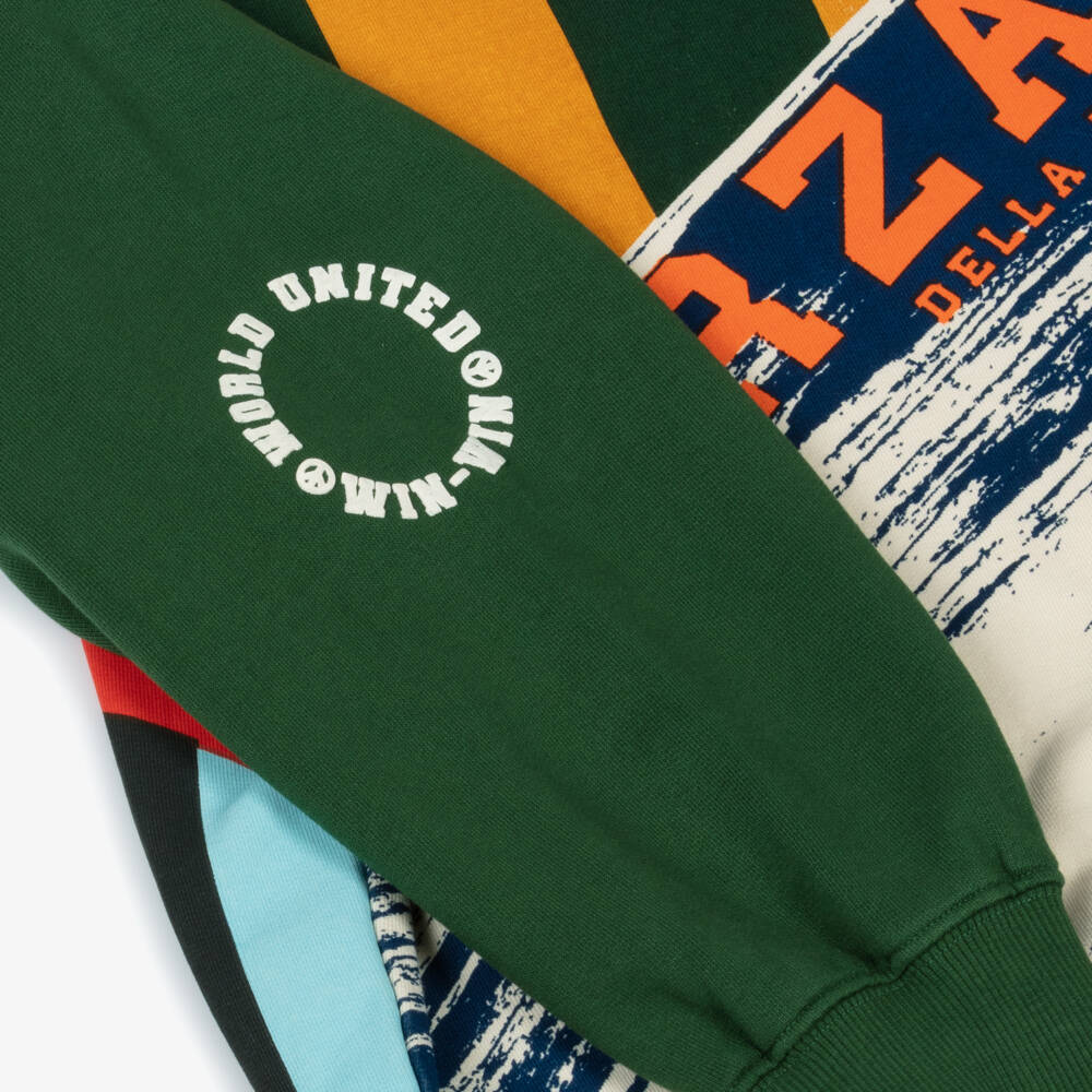 Molo-Boys Vibrant Green & Ivory Jersey | Childrensalon Outlet