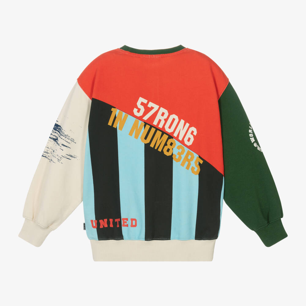 Molo-Boys Vibrant Green & Ivory Jersey | Childrensalon Outlet